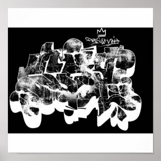 落書きポスターを切る ポスター