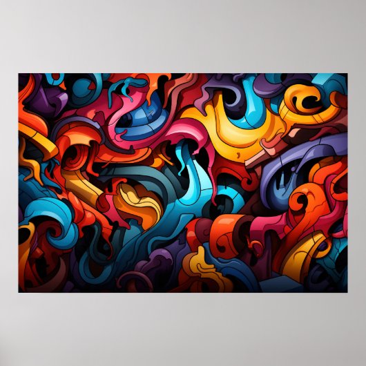 落書きポスター ポスター (正面)