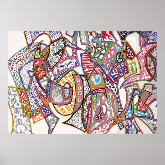 落書きポスター ポスター (正面)