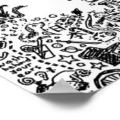 落書きポスター ポスター (角)