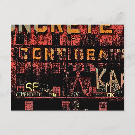 落書きポストカード ポストカード (正面)