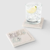 落書きマウスパッド – 進行中の作業 ストーンコースター (横)