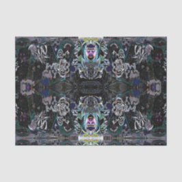 落書きモダンヴィンテージ白黒パターン 薄葉紙