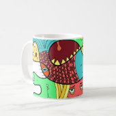 落書きモンスター コーヒーマグカップ (正面左)