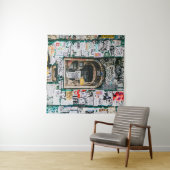 落書き付きATM機 タペストリー (インサイチュ(横))