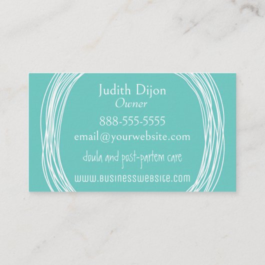 落書き円名刺 名刺 (裏面)