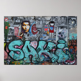 落書き写真ポスター ポスター