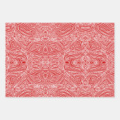 落書き印刷（赤） ラッピングペーパーシート (正面)