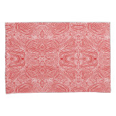 落書き印刷（赤） 枕カバー (正面右)