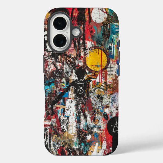 落書き周波数電話ケース Case-Mate iPhoneケース (裏面)