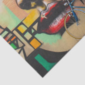 落書き壁の自転車 薄葉紙 (詳細)