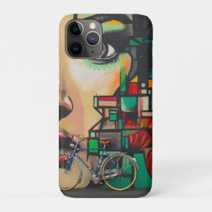 落書き壁の自転車 iPhone 11 PROケース