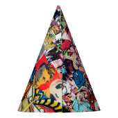 落書き壁コラージュ パーティーハット (裏面)