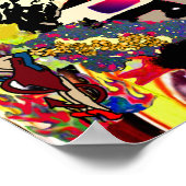 落書き壁コラージュ ポスター (角)