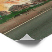 落書き壁 ポスター (角)