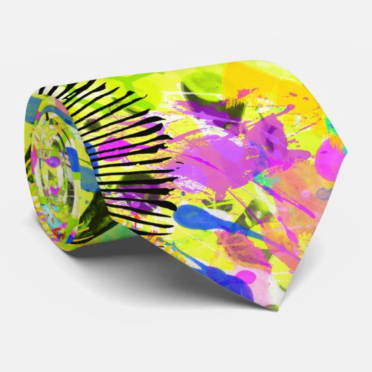 落書き夏 ネクタイ (ロール)