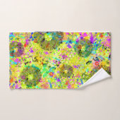 落書き夏 バスタオルセット (ハンドタオル)