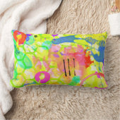 落書き夏 ランバークッション (ブランケット)