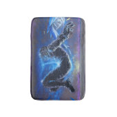 落書き宇宙飛行士 バスマット (正面縦)