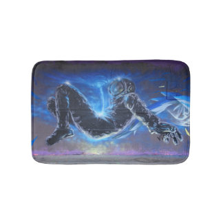 落書き宇宙飛行士 バスマット