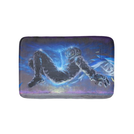 落書き宇宙飛行士 バスマット (正面)