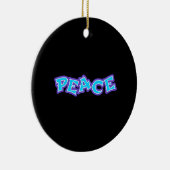 落書き平和 セラミックオーナメント (右)