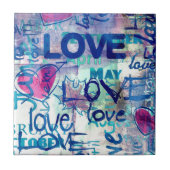 落書き愛 タイル (正面)