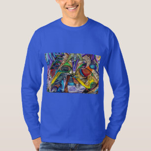 落書き抽象芸術アート Tシャツ
