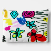 落書き抽象芸術デジタルアート アクセサリーポーチ (正面)