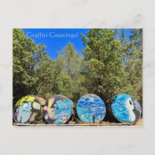 落書き挨拶！ ポストカード (正面)