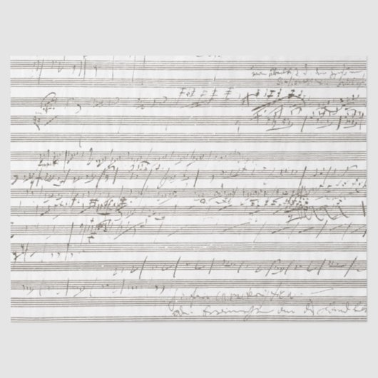 落書き楽譜スクラッチヴィンテージソングセピア 薄葉紙 (正面)