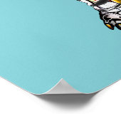 落書き犬 ポスター (角)