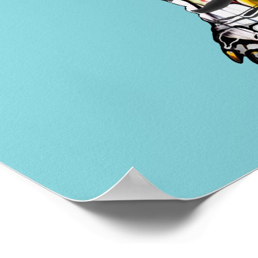 落書き犬 ポスター (角)