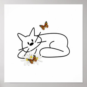 落書き猫 ポスター