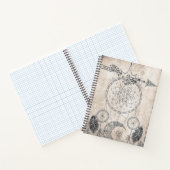 落書き矢マンダラ月夢の鳥の羽 ノートブック (内部)