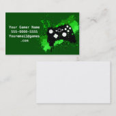 落書き箱のコントローラーのビデオゲームの名刺 名刺 (正面/裏面)