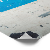 落書き絵を描付き古い壁 ポスター (角)