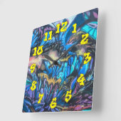 落書き背景（落書き番号あり）–02 スクエア壁時計 (傾斜)