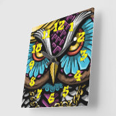 落書き背景（落書き番号あり）–12 スクエア壁時計 (傾斜)