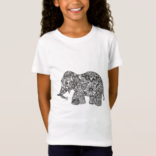 落書き象 Tシャツ