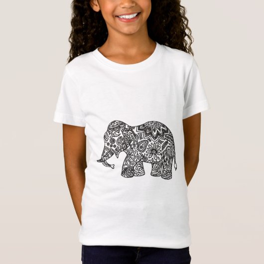 落書き象 Tシャツ (正面)
