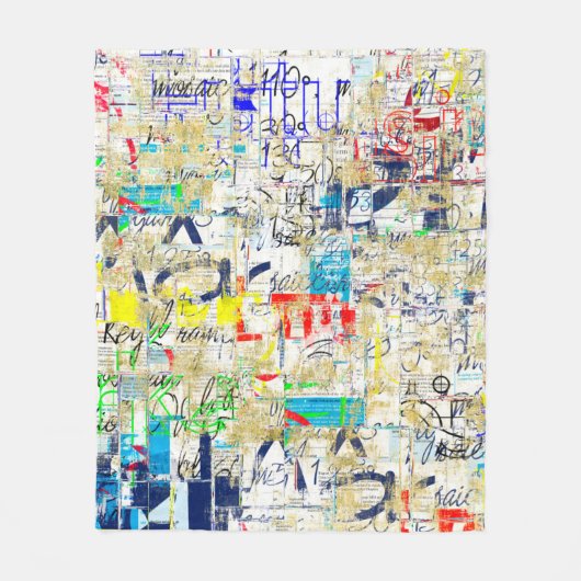 落書き通りの壁。グランジウォーラート,通り,バックグル フリースブランケット (正面)