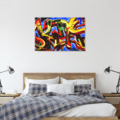 落書き17 36x24 (90x60cm) waccnm キャンバスプリント (インサイチュ (寝室))