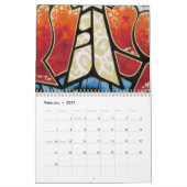 落書き2009年を越えて-書かれた壁 カレンダー (2月 2027)