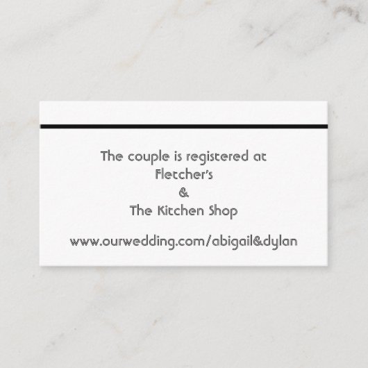 「落書き」の結婚登録証 エンクロージャーカード (正面)