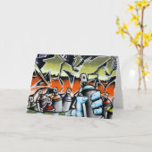 落書き カード (黄色い花)