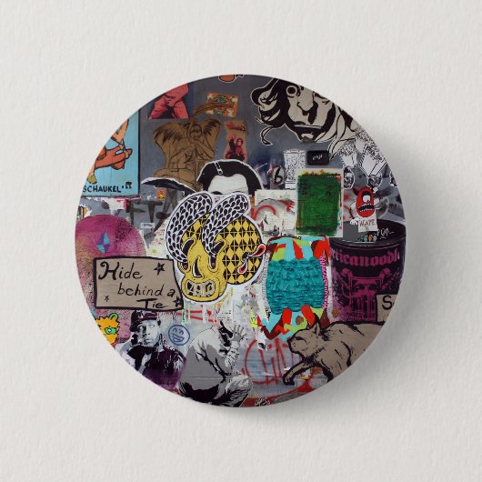 落書き、ベルリン、ドイツ 缶バッジ (正面)