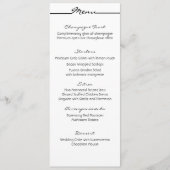 「落書き」メニューカード メニュー (正面)