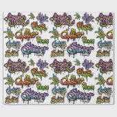 落書き ラッピングペーパー (フラット)