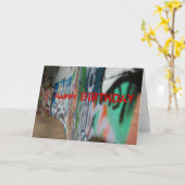 落書き，幸せ，誕生日グリーティングカード カード (黄色い花)